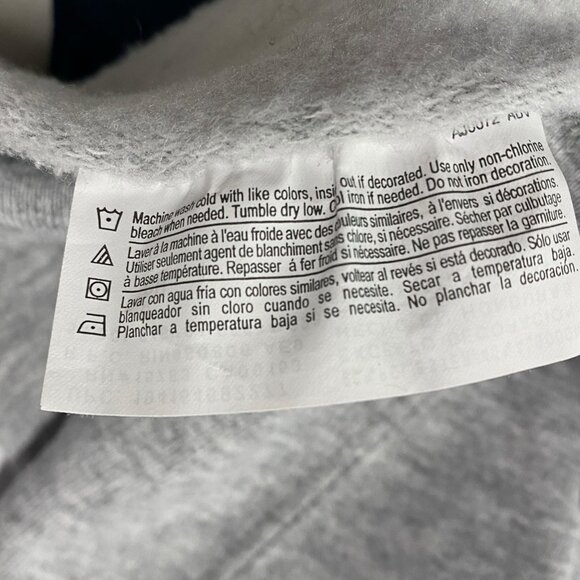 Champions S Grey Pullover Hoodie Kangaroo Pocket Athletic Sweatshirt Spellout - Picture 11 of 13